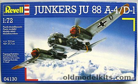 Revell 1/72 Junkers Ju-88A-4 / Ju-88D-1 - Bomber or Reconnaissance Versions (Ju88A4 Ju88D1), 04130 plastic model kit